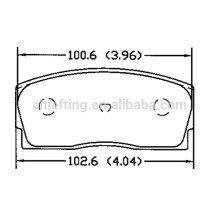 OE No.04491-87101 D456 für DAIHATSU Charade GEELY Sinterbremsbelag